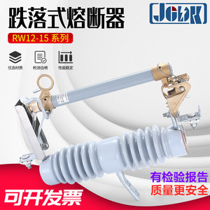 10KV户外高压跌落式熔断器 RW12-15/200A 跌落令克保险开关3只价