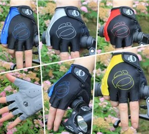 一字米手套自行车运动体育短半指透气减震公路山地车骑行装备套装