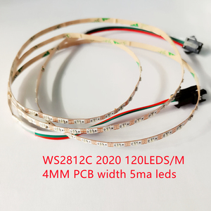 1米窄板4MM板宽幻彩RGB WS2812 2020 灯带90灯 120灯 200灯软灯带