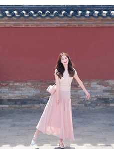 夏季新款温柔风粉色仙女半身裙高腰A字长裙半高领针织衫两件套装