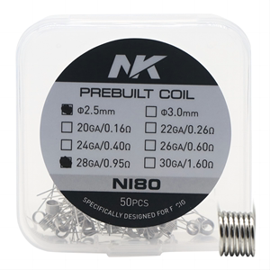 NK预制成品线圈Ni80 Ni70 KA1 SS316L电阻发热丝DIY加热元件50只