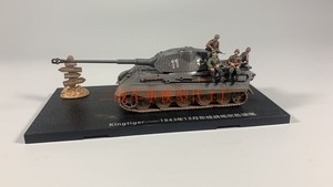 WT1:72 德军保时捷虎王重型坦克东线国防灰/幻影迷彩涂装合金成品