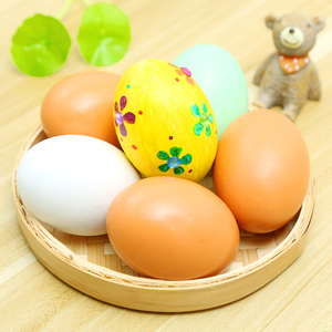 复活节彩色仿真鸡蛋壳儿童手工diy绘画涂鸦彩蛋材料包幼儿园创意