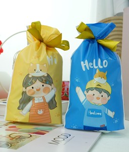 儿童生日礼品袋可爱卡通抽绳束口袋装糖果零食幼儿园小朋友礼物袋