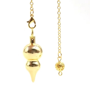 实心金属灵摆铜葫芦水滴形吊坠挂件黄铜pendulum新手催眠工具