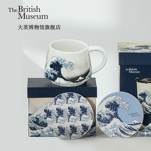 大英博物馆神奈川冲浪里马克杯陶瓷办公室水杯创意生日礼物送男友