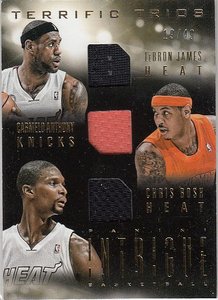 NBA球星卡 Panini 安东尼 波什 詹姆斯 球衣卡限49黄金一代