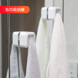 日本厨房抹布挂架无痕贴收纳架子免打孔卫生间挂毛巾架浴室置物架