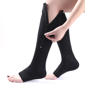 收腿压力段袜套女士塑身中筒拉链功能束小腿袜真跟踩脚美腿打底袜
