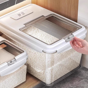 米桶家用防虫防潮密封放大米收纳盒米箱面粉米缸食品储存容器罐
