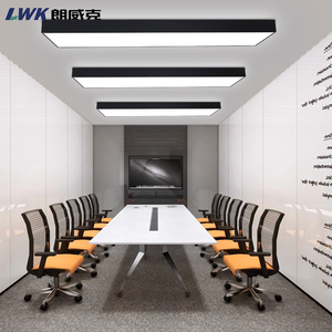 朗威克 办公室LED吸顶灯具简约创意商场写字楼走廊店铺工装长条灯