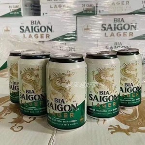 进口啤酒越南特产西贡拉格saigon饮料一拉罐饮品整箱24罐包邮