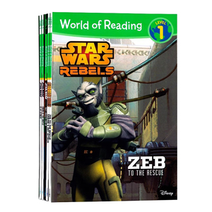 星球大战分级读物5册 World of Reading Star Wars Level 1 英文原版 迪士尼儿童英语绘本 Disney经典图画故事书 儿童启蒙读物