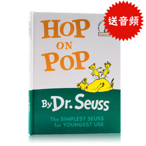 进口英文原版绘本 精装 Hop on Pop 苏斯博士在爸爸身上跳来跳去 Dr Seuss 廖彩杏书单 幼儿早教启蒙 趣味阅读绘本
