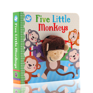 Five Little Monkeys 五只小猴子手指偶书