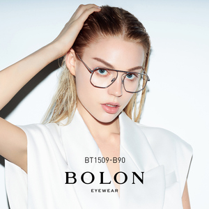 BOLON暴龙眼镜 新款光学架β钛大框眼镜架框男女可配镜片BT1509