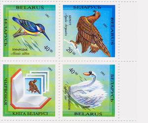 1994年 白俄罗斯邮票 珍稀鸟类