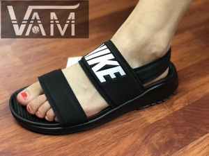 NIKE WMNS TANJUN SANDALS耐克黑白忍者沙滩凉鞋拖鞋 882694-001