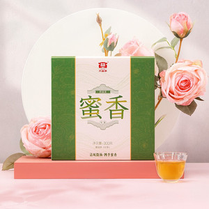 大益普洱茶 蜜香生茶2021年云南勐海茶厂茶叶300g/饼礼盒