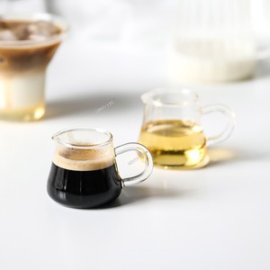 迷你玻璃奶杯浓缩咖啡出餐杯蜂蜜糖浆酱料杯耐热玻璃杯