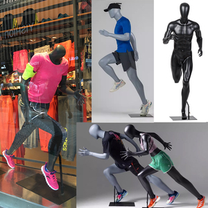 跑步运动男女模特道具全身人体服装店展示架假人户外体育用品展示