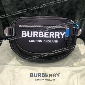 现货Burberry 博柏利 男女同款 logo印花拉链挎包腰包 8022786