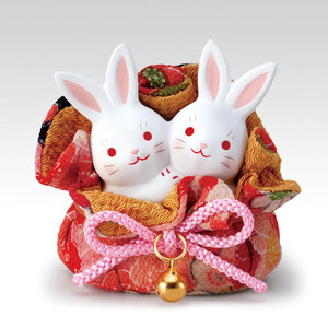 知日社日本药师窑福袋兔子摆件招财福进口和风日式生日祝福礼物
