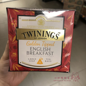 香港代购 英国进口TWININGS川宁玫瑰花原片红茶休闲下午茶15x2.5g