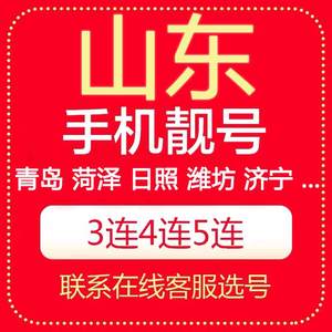 山东青岛菏泽烟台济宁日照潍坊济南东营电信好号码电话卡手机靓号