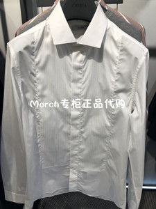 国内专柜正品代购ZIOZIA男装2019新款白色衬衫JZZ1WD1505-698
