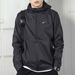 Nike耐克运动夹克男2024春季新款连帽跑步薄款茄克外套上衣DD4747
