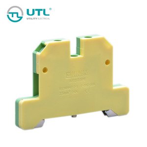 尤提乐JUT2-2.5PE接线盒内端子排接地端子螺钉接线端子EK2.5/35