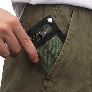WESSLECO新款EDC小工具包迷你帆布耐磨便携随身手拿零钱收纳卡包