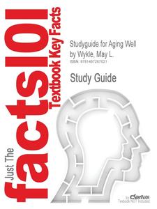 预售 按需印刷 Studyguide for Aging Well by Wykle  May L.  ISBN 9780763779375