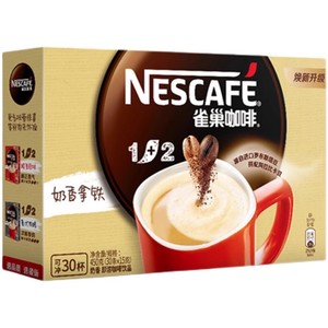 雀巢咖啡1+2奶香味速溶咖啡粉三合一特浓袋装提神实惠茶点零食品