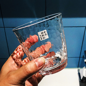 日本原装进口正品东洋佐佐木耐热茶杯手工锤纹水晶玻璃杯实用礼物