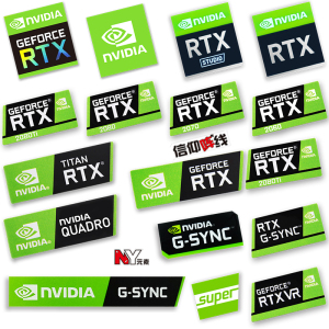 原装RTX 2080TI 2070 2060 TITAN台式机贴纸 笔记本电脑显卡标签