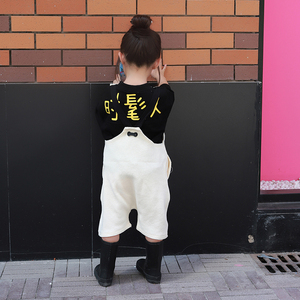 女童卫衣短袖T恤韩版洋气时髦小童夏装女宝夏款童装兄妹装姐弟装