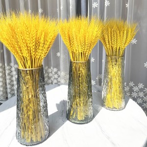 金色仿真黄金麦穗干花客厅摆设装饰摆件天然小麦大麦花束花篮开业