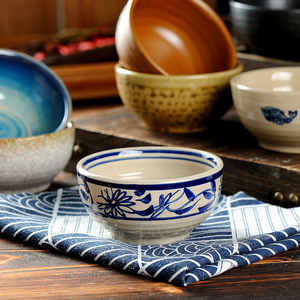米饭碗家用日式吃饭小碗陶瓷餐具套装小号汤碗蘸料单个精致可爱