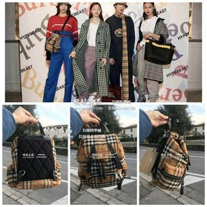 顿顿欧洲代购正品 BURBERRY/博柏利巴宝莉格子双肩包背包