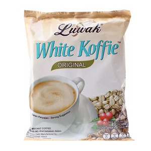 印尼原装进口猫屎露LUWAK White白咖啡三合一速溶冲泡咖啡粉袋装