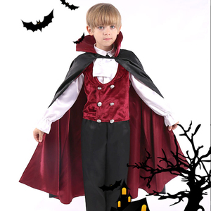 节日服装儿童服装男童成人演出服化妆舞会cosplay吸血鬼伯爵套装