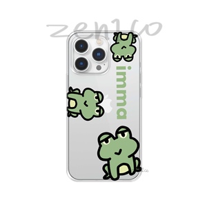 zen1co原创手绘可爱徐明浩imma大孔手机壳适用于iPhonepromax华为