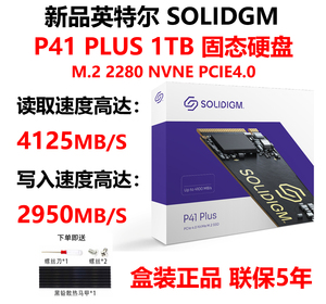 Intel/英特尔 SOLIDIGM P41 PLUS 1TB 512G 2TB SSD固态硬盘 M.2