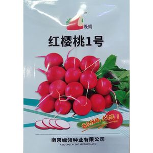 绿领红樱桃1号萝卜种子红圆形洋花扬杨花小型红罗卜种籽10克/袋