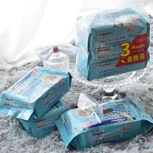 日本多格漫 宠物湿巾狗狗猫通用抑菌除臭清洁无刺激70抽纸巾3包装