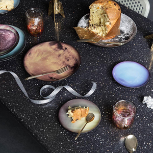【现货】意大利seletti创意陶瓷星空盘月球装饰盘挂盘摆件ins礼物
