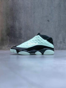 Nike/耐克 男子 AIR JORDAN 13 AJ13 黑绿夜光篮球鞋 DM0803-300