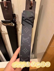 LV/路易威登 M0449U INITIALES MATTE BLACK 40毫米腰带 男士皮带